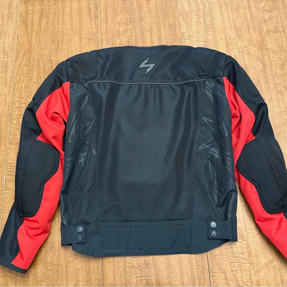 Scorpion Men's Exo Skeleton Black and Red Jacket - Picture 2 of 6
